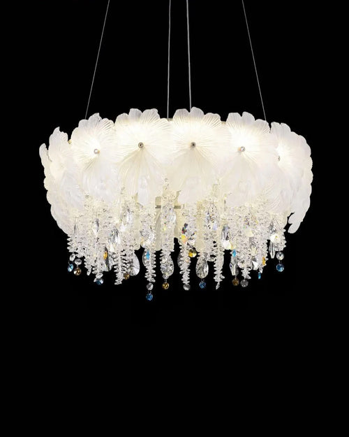 Floral Crystal Chandelier - 600MM